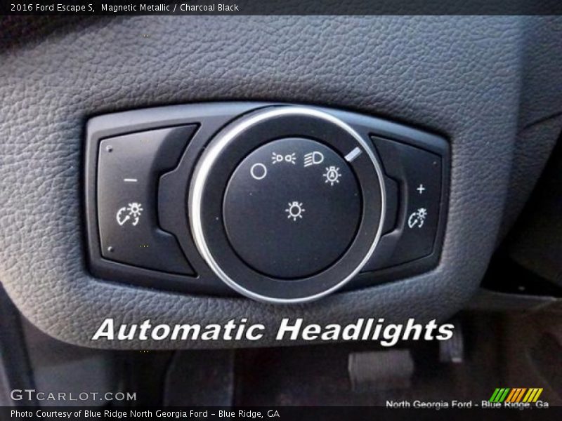 Magnetic Metallic / Charcoal Black 2016 Ford Escape S