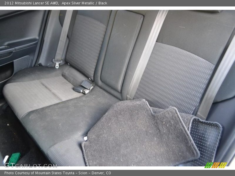 Apex Silver Metallic / Black 2012 Mitsubishi Lancer SE AWD