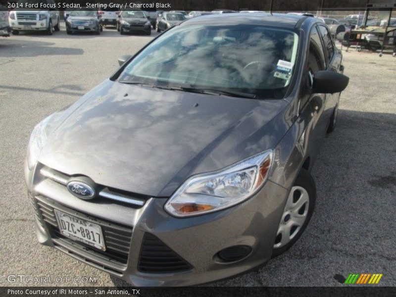 Sterling Gray / Charcoal Black 2014 Ford Focus S Sedan