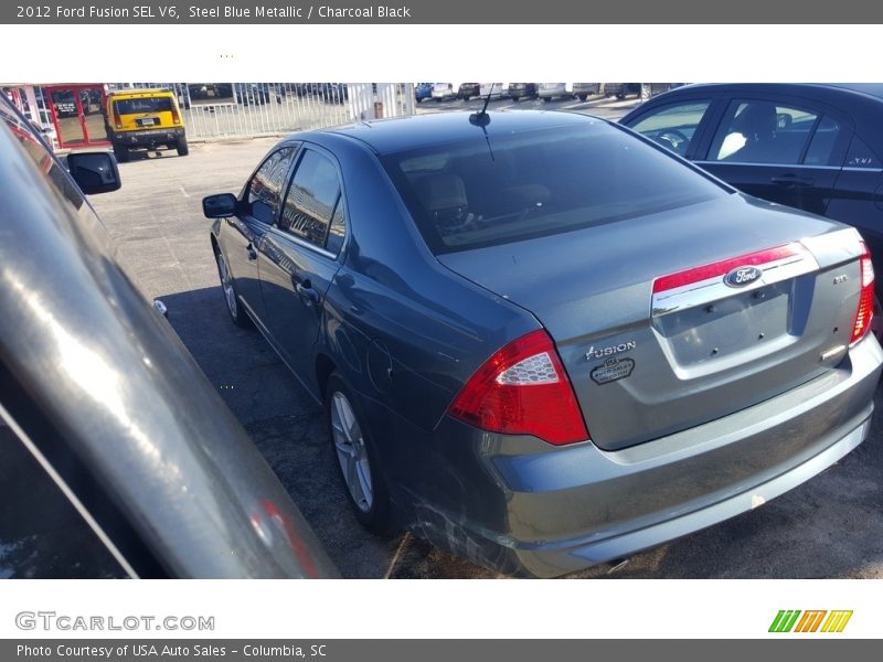 Steel Blue Metallic / Charcoal Black 2012 Ford Fusion SEL V6