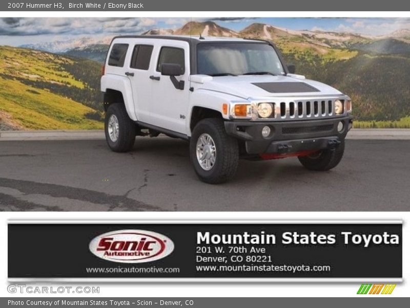 Birch White / Ebony Black 2007 Hummer H3