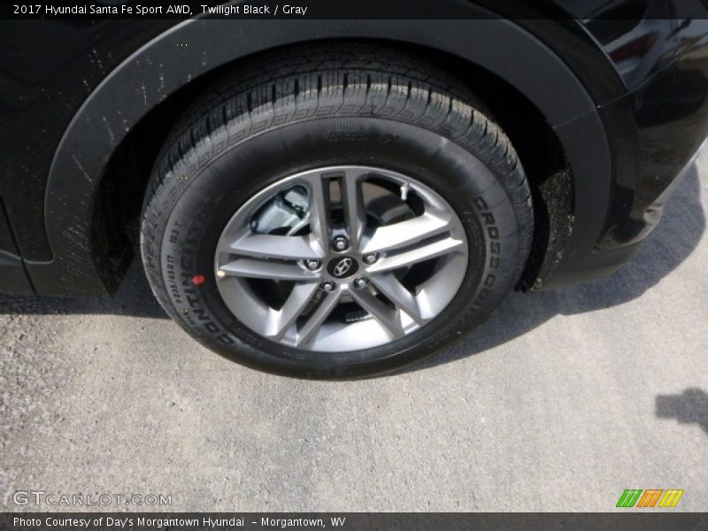 Twilight Black / Gray 2017 Hyundai Santa Fe Sport AWD