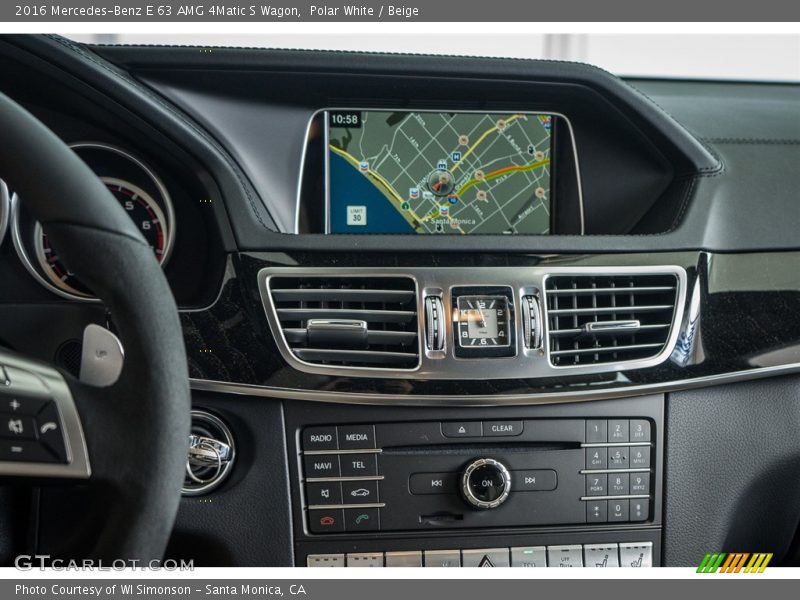 Polar White / Beige 2016 Mercedes-Benz E 63 AMG 4Matic S Wagon