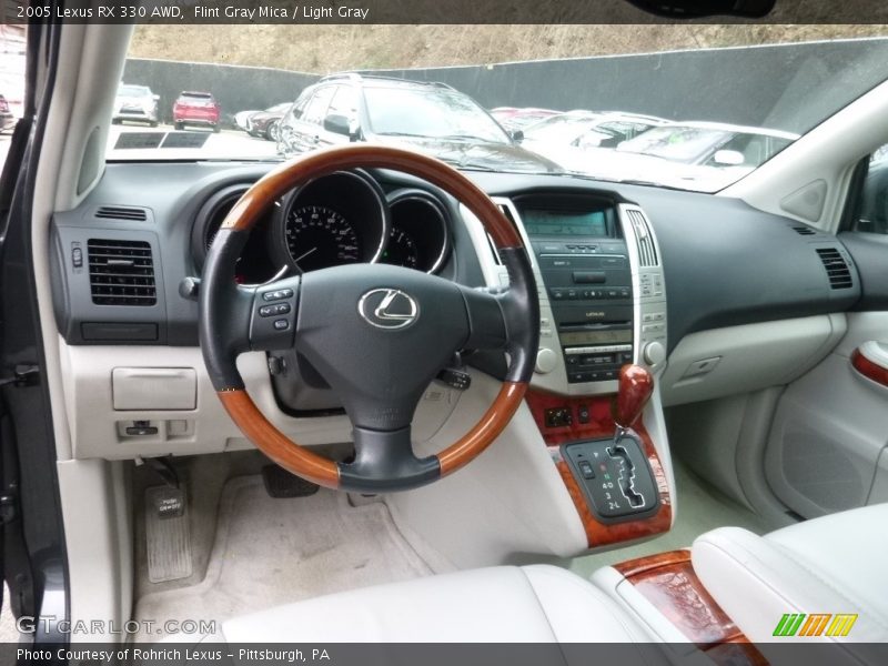 Flint Gray Mica / Light Gray 2005 Lexus RX 330 AWD