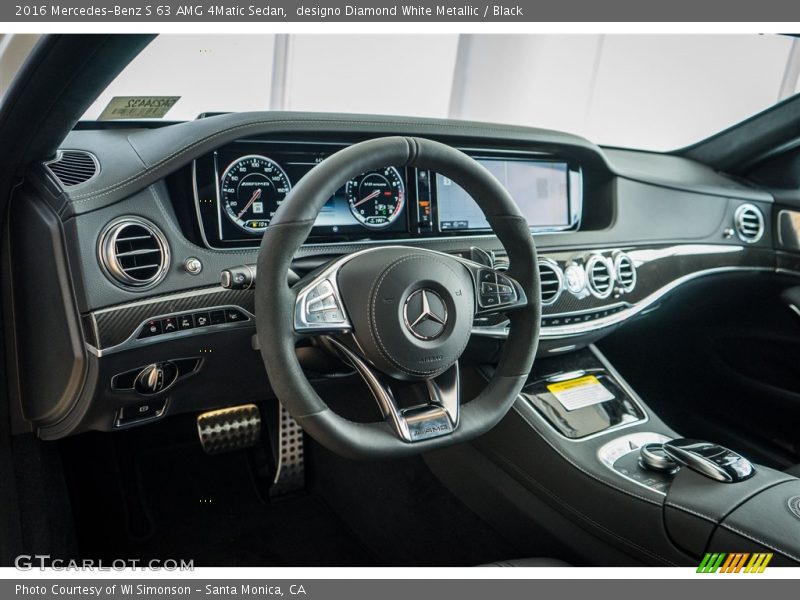 designo Diamond White Metallic / Black 2016 Mercedes-Benz S 63 AMG 4Matic Sedan