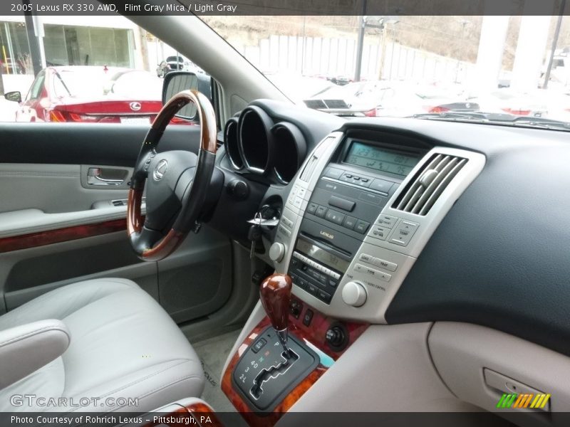 Flint Gray Mica / Light Gray 2005 Lexus RX 330 AWD