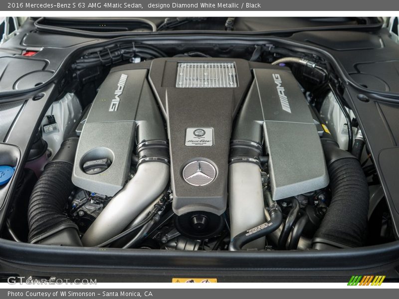  2016 S 63 AMG 4Matic Sedan Engine - 5.5 Liter AMG biturbo DOHC 32-Valve VVT V8