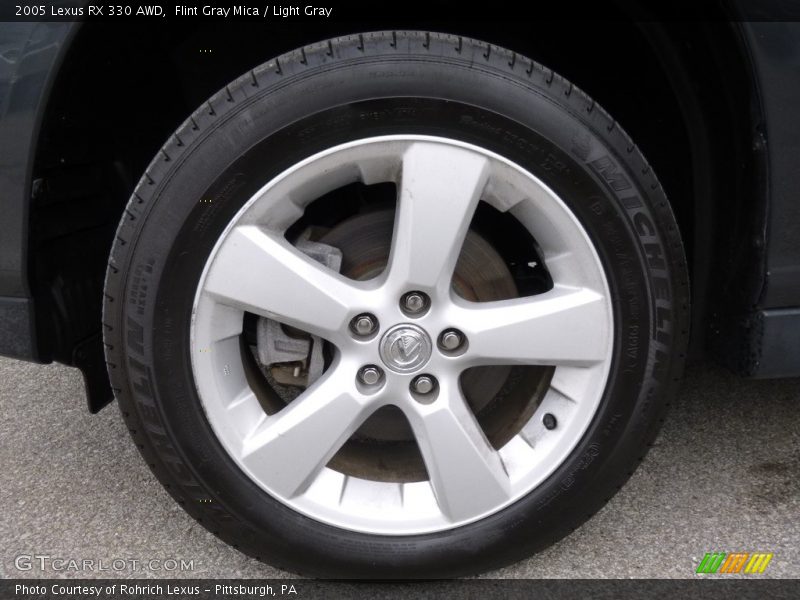 Flint Gray Mica / Light Gray 2005 Lexus RX 330 AWD