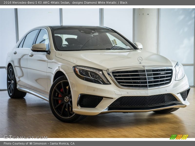 designo Diamond White Metallic / Black 2016 Mercedes-Benz S 63 AMG 4Matic Sedan