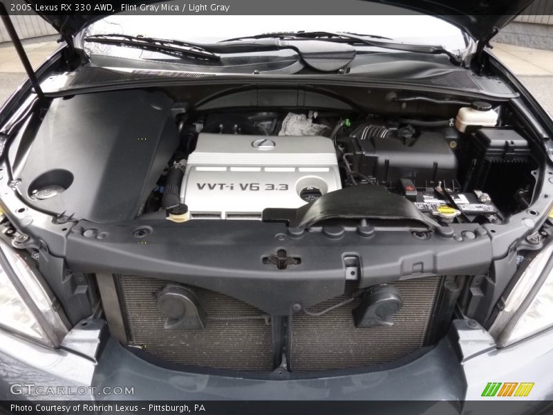 Flint Gray Mica / Light Gray 2005 Lexus RX 330 AWD