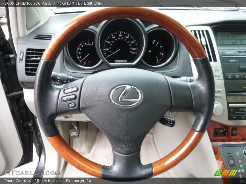 Flint Gray Mica / Light Gray 2005 Lexus RX 330 AWD