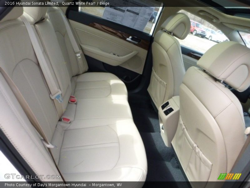 Quartz White Pearl / Beige 2016 Hyundai Sonata Limited
