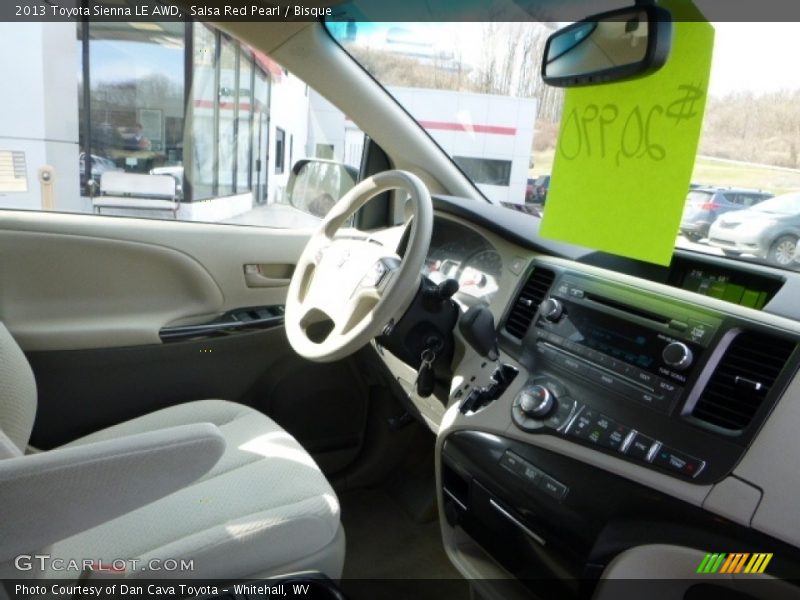 Salsa Red Pearl / Bisque 2013 Toyota Sienna LE AWD