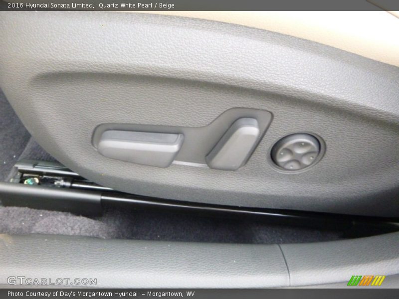Quartz White Pearl / Beige 2016 Hyundai Sonata Limited