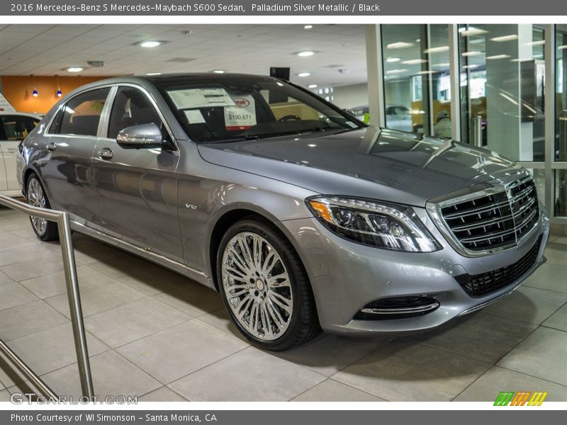 Front 3/4 View of 2016 S Mercedes-Maybach S600 Sedan