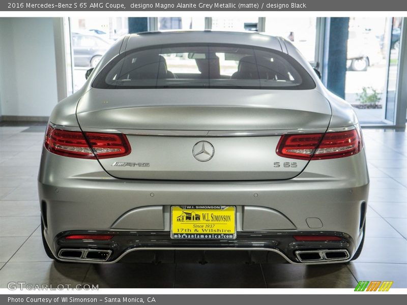 designo Magno Alanite Grey Metallic (matte) / designo Black 2016 Mercedes-Benz S 65 AMG Coupe