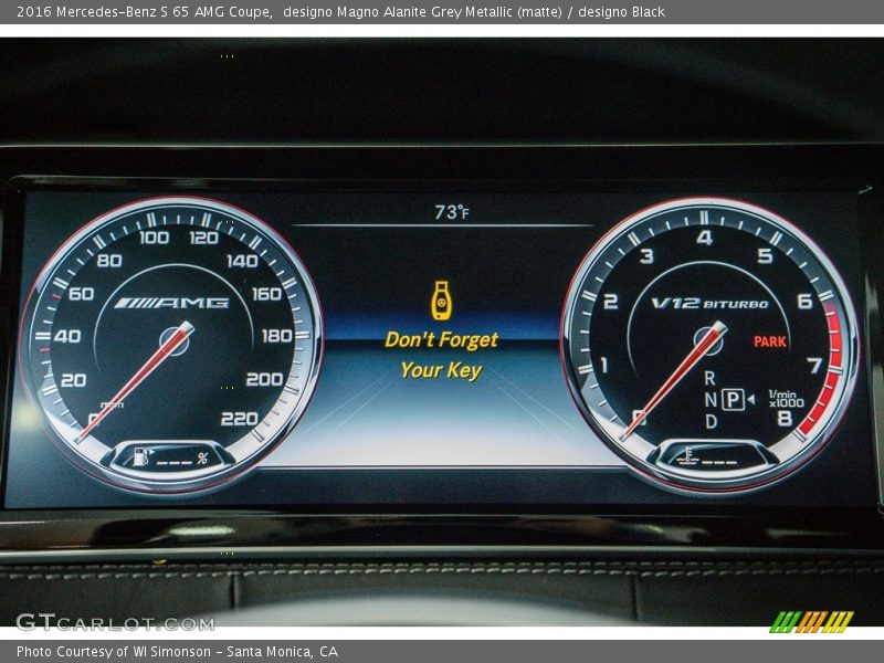 designo Magno Alanite Grey Metallic (matte) / designo Black 2016 Mercedes-Benz S 65 AMG Coupe