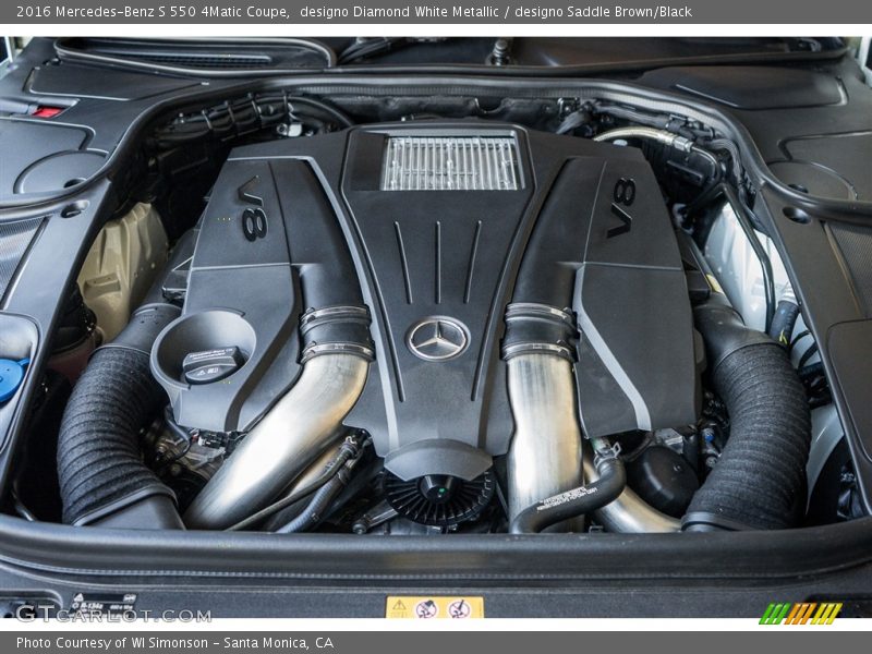  2016 S 550 4Matic Coupe Engine - 4.7 Liter biturbo DI DOHC 32-Valve VVT V8