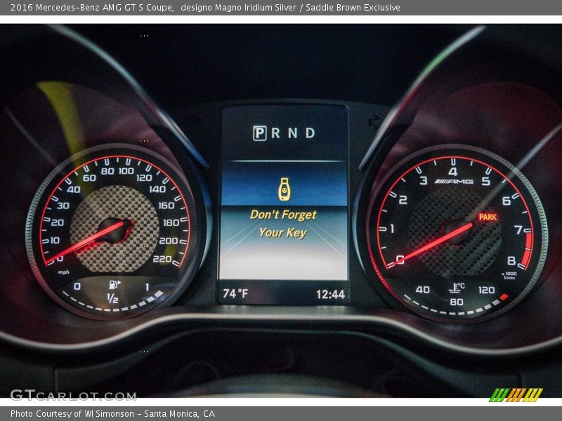  2016 AMG GT S Coupe Coupe Gauges