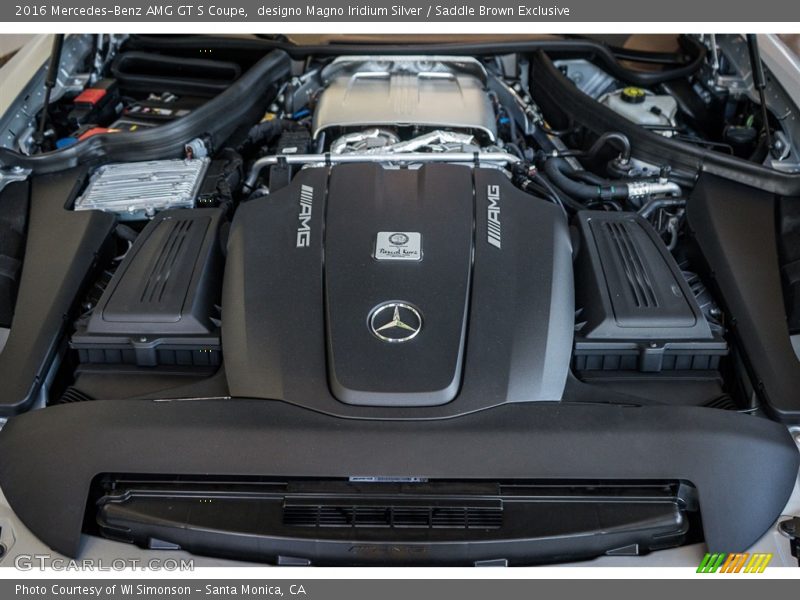  2016 AMG GT S Coupe Engine - 4.0 Liter AMG Twin-Turbocharged DOHC 32-Valve VVT V8
