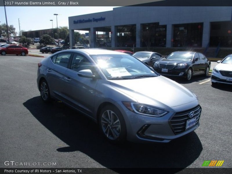 Gray / Black 2017 Hyundai Elantra Limited