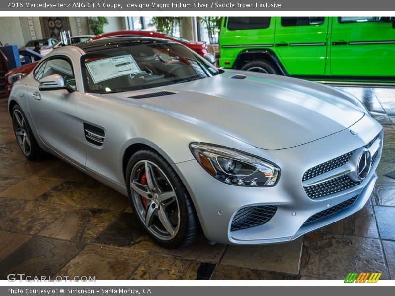 Front 3/4 View of 2016 AMG GT S Coupe