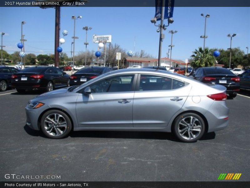 Gray / Black 2017 Hyundai Elantra Limited