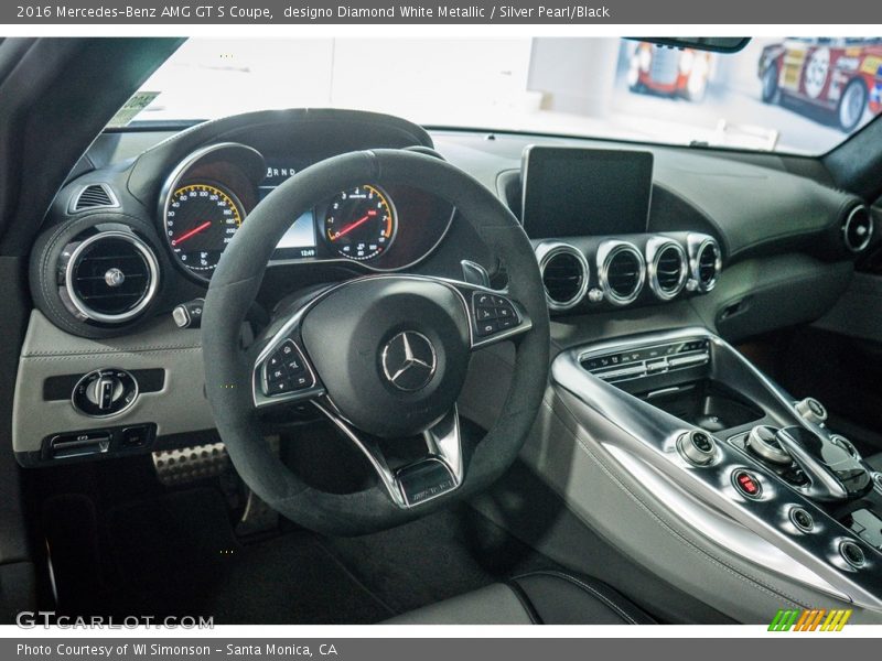 Silver Pearl/Black Interior - 2016 AMG GT S Coupe 