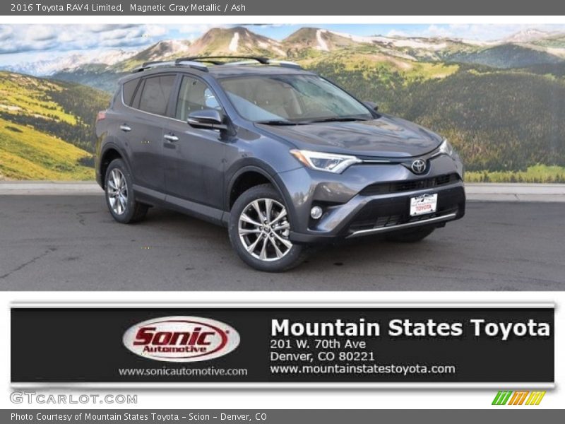 Magnetic Gray Metallic / Ash 2016 Toyota RAV4 Limited