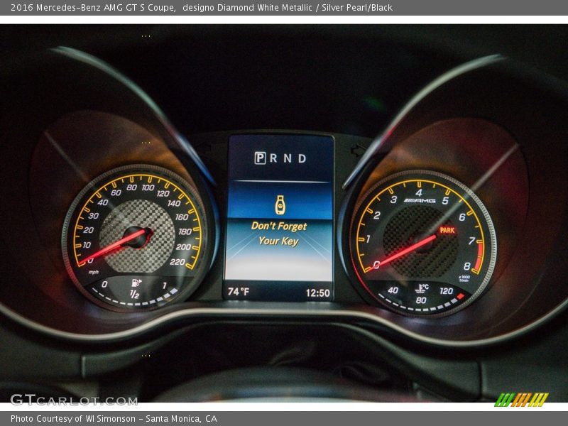  2016 AMG GT S Coupe Coupe Gauges