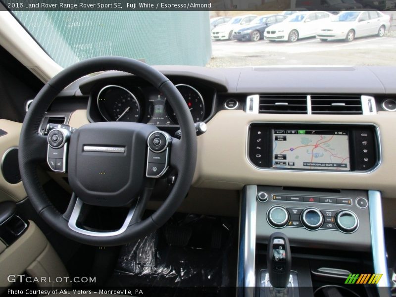 Fuji White / Espresso/Almond 2016 Land Rover Range Rover Sport SE