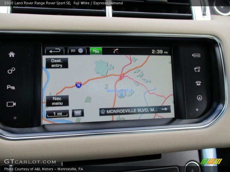 Navigation of 2016 Range Rover Sport SE