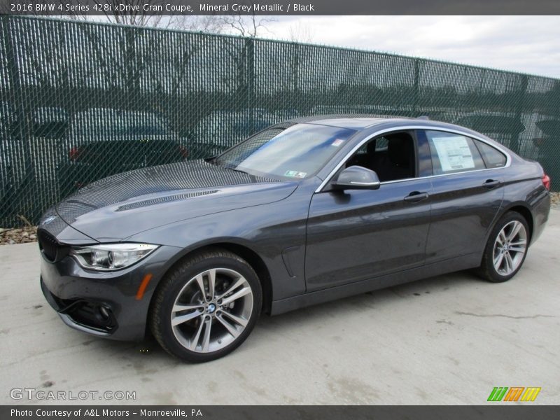 Mineral Grey Metallic / Black 2016 BMW 4 Series 428i xDrive Gran Coupe