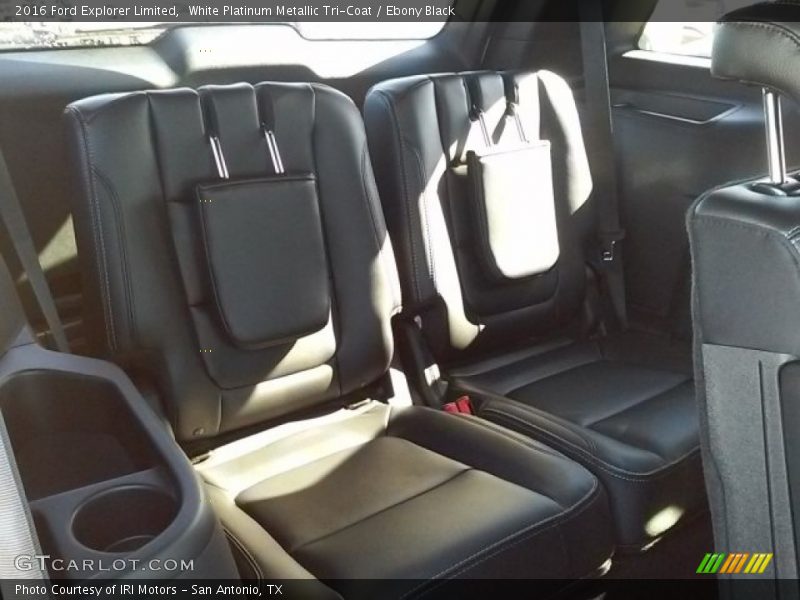 White Platinum Metallic Tri-Coat / Ebony Black 2016 Ford Explorer Limited