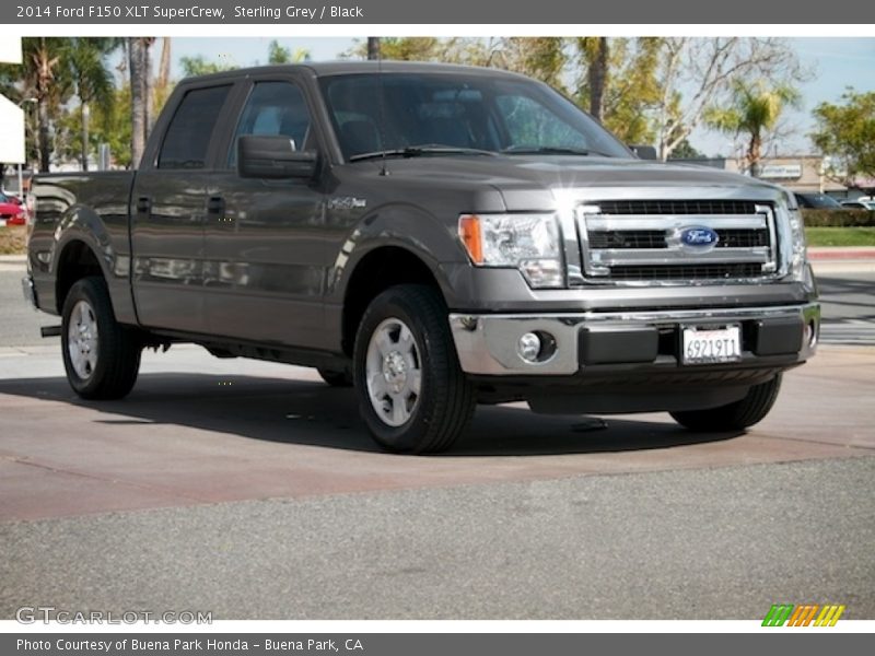 Sterling Grey / Black 2014 Ford F150 XLT SuperCrew