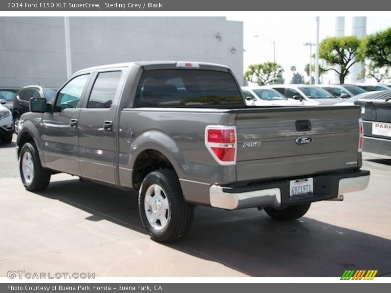 Sterling Grey / Black 2014 Ford F150 XLT SuperCrew