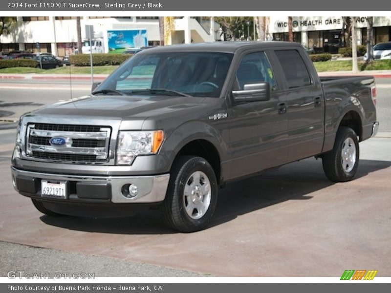 Sterling Grey / Black 2014 Ford F150 XLT SuperCrew