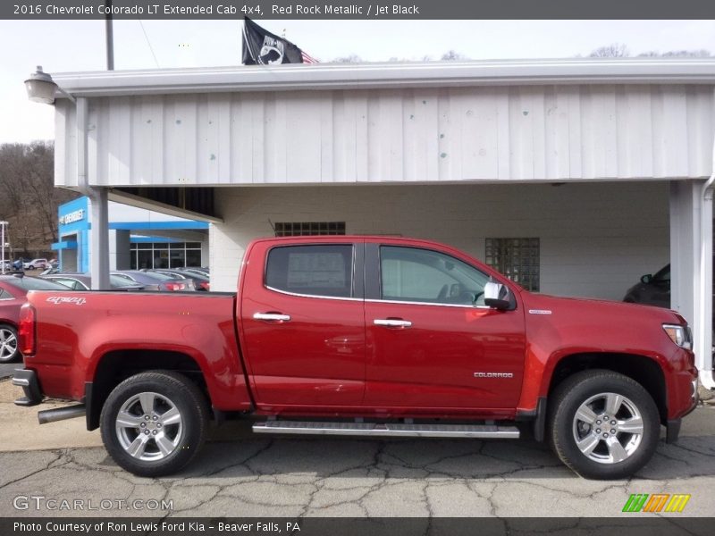 Red Rock Metallic / Jet Black 2016 Chevrolet Colorado LT Extended Cab 4x4