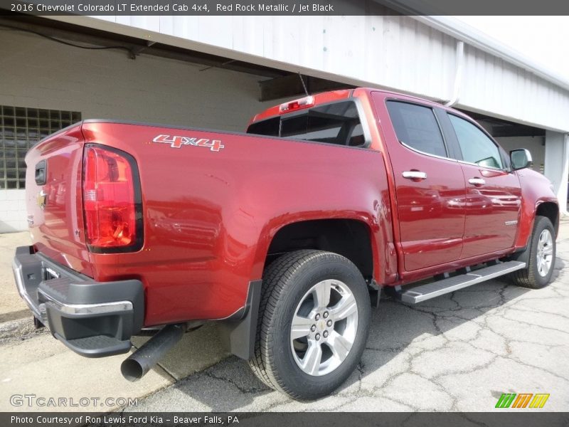 Red Rock Metallic / Jet Black 2016 Chevrolet Colorado LT Extended Cab 4x4