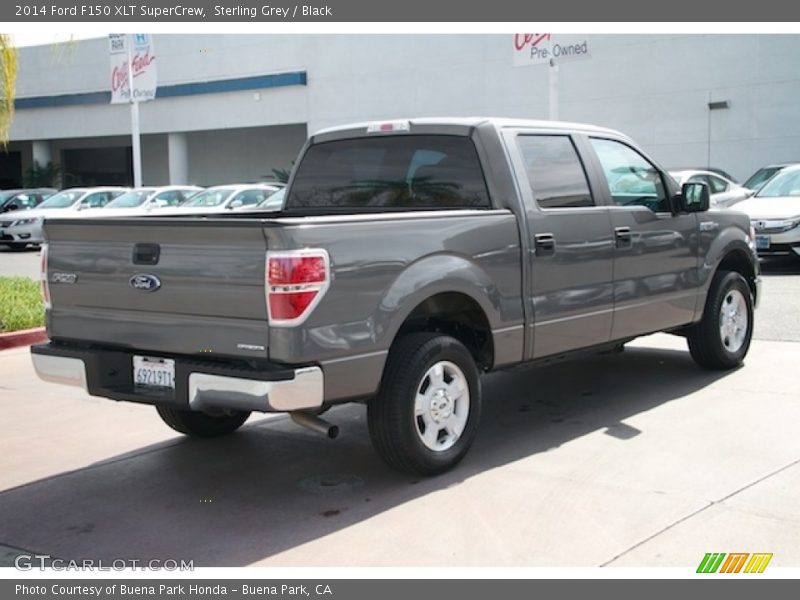 Sterling Grey / Black 2014 Ford F150 XLT SuperCrew