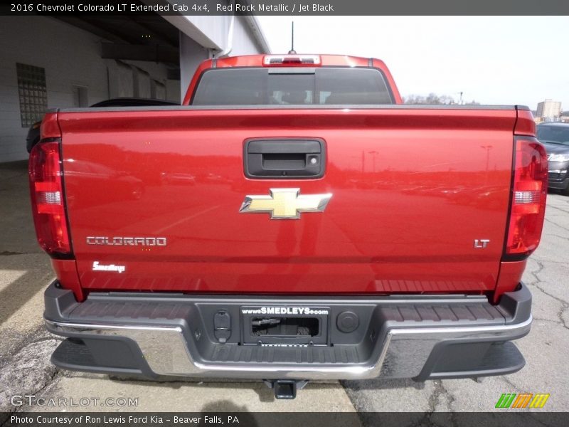 Red Rock Metallic / Jet Black 2016 Chevrolet Colorado LT Extended Cab 4x4