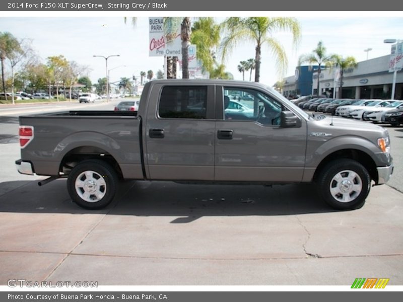 Sterling Grey / Black 2014 Ford F150 XLT SuperCrew