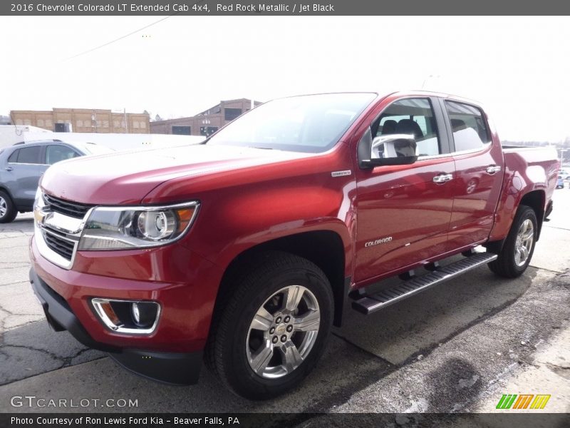 Red Rock Metallic / Jet Black 2016 Chevrolet Colorado LT Extended Cab 4x4