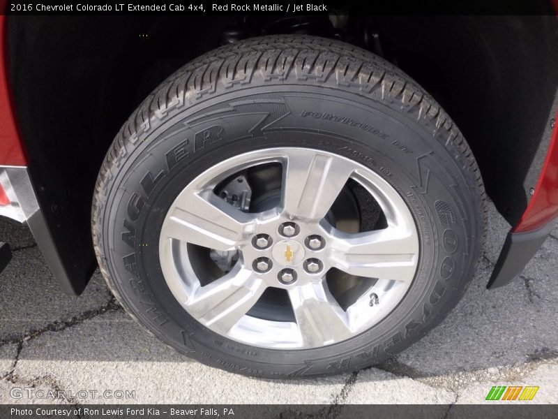 Red Rock Metallic / Jet Black 2016 Chevrolet Colorado LT Extended Cab 4x4