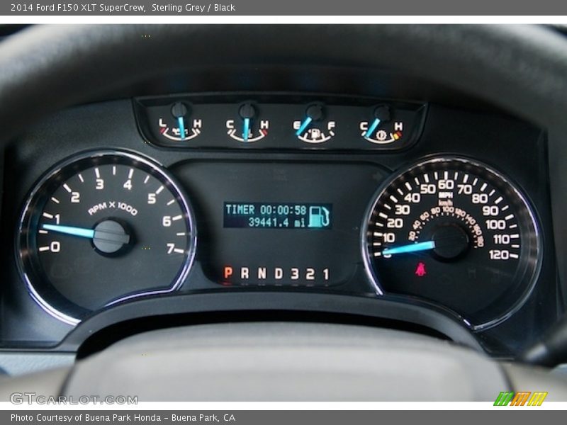 Sterling Grey / Black 2014 Ford F150 XLT SuperCrew