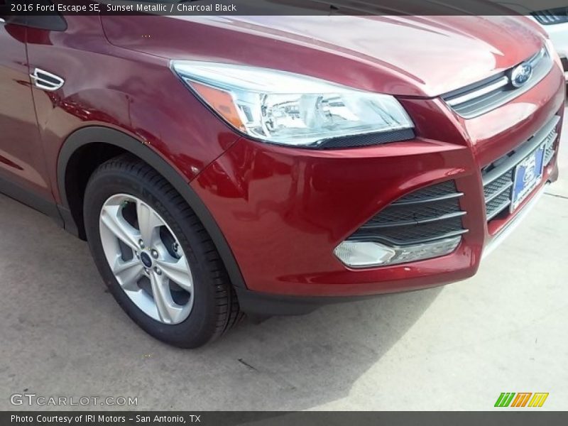Sunset Metallic / Charcoal Black 2016 Ford Escape SE