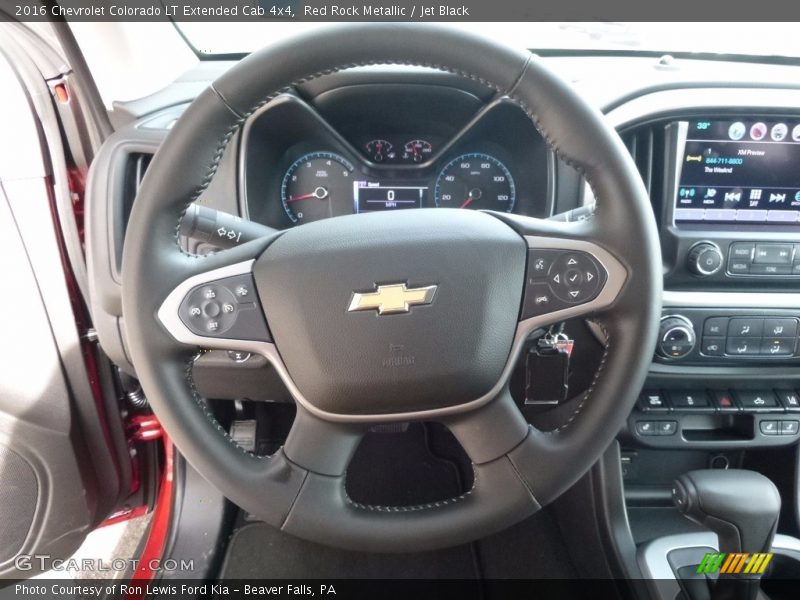 Red Rock Metallic / Jet Black 2016 Chevrolet Colorado LT Extended Cab 4x4