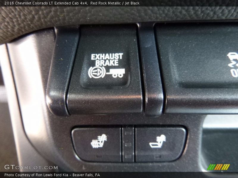 Red Rock Metallic / Jet Black 2016 Chevrolet Colorado LT Extended Cab 4x4