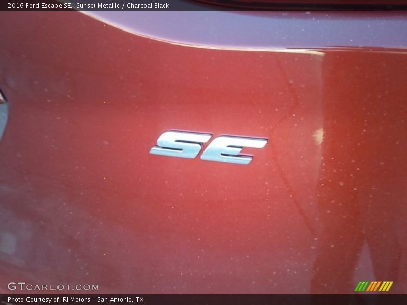 Sunset Metallic / Charcoal Black 2016 Ford Escape SE