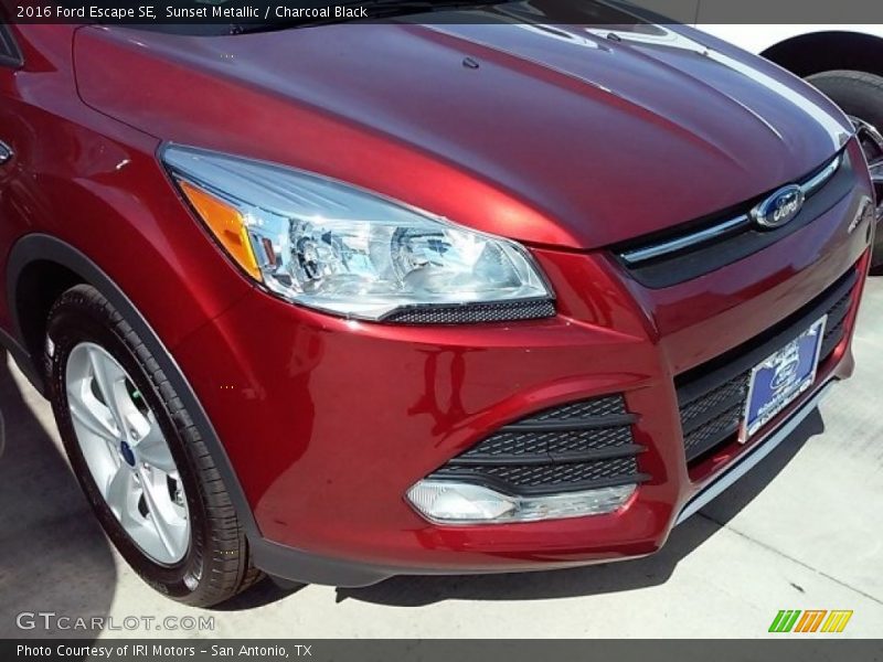 Sunset Metallic / Charcoal Black 2016 Ford Escape SE